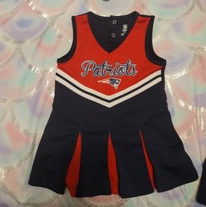 3T girls patriots cheer outfit